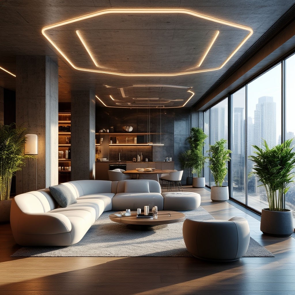 Футуристический дизайн в интерьере